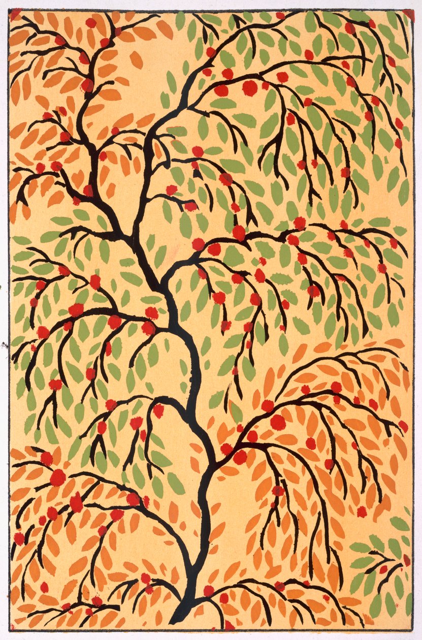 Bouquets et Frondaisons c.1925 (litografía en color) de Émile Allain Séguy