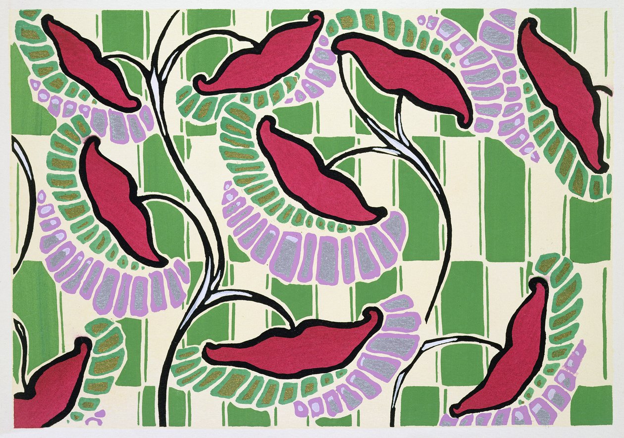 Motivo de diseño floral de 