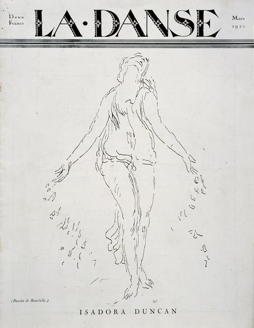 Isadora Duncan (bailarina estadounidense de origen irlandés) de Emile Antoine Bourdelle