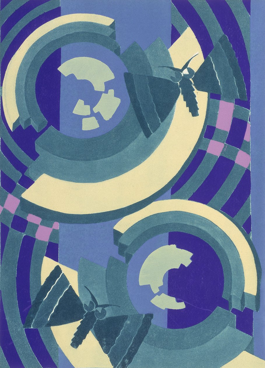 Placa nº 10, de "Prismes", después de 1931 (litografía en color) de Émile Allain Séguy