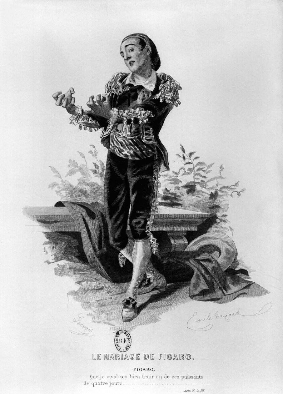 Fígaro, ilustración del Acto V Escena 3 de 