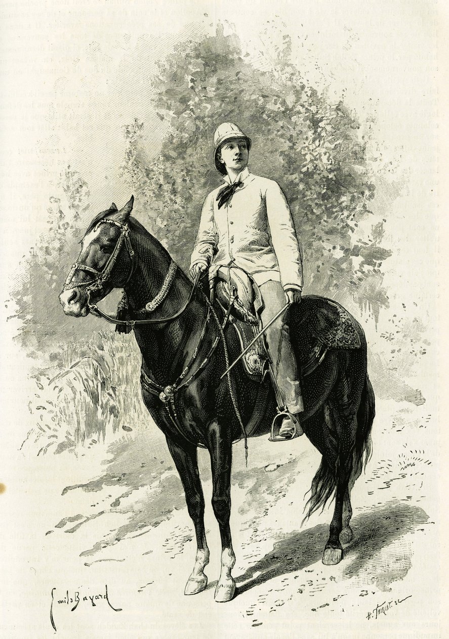 Retrato de Jane Dieulafoy (nacida Magre) de Emile Antoine Bayard