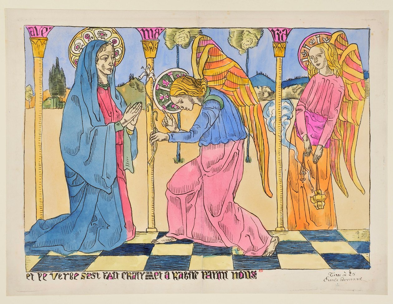 Anunciación: Y el Verbo se hizo carne y habitó entre nosotros de Emile Bernard