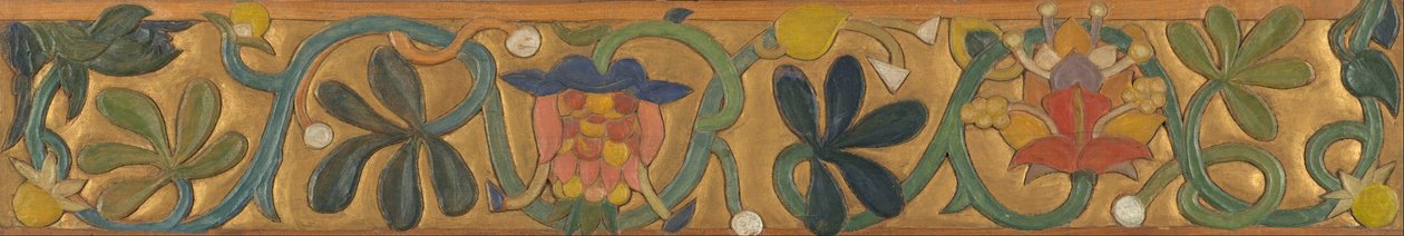 Tabla Decorada con Zarcillos y Flores de Emile Bernard
