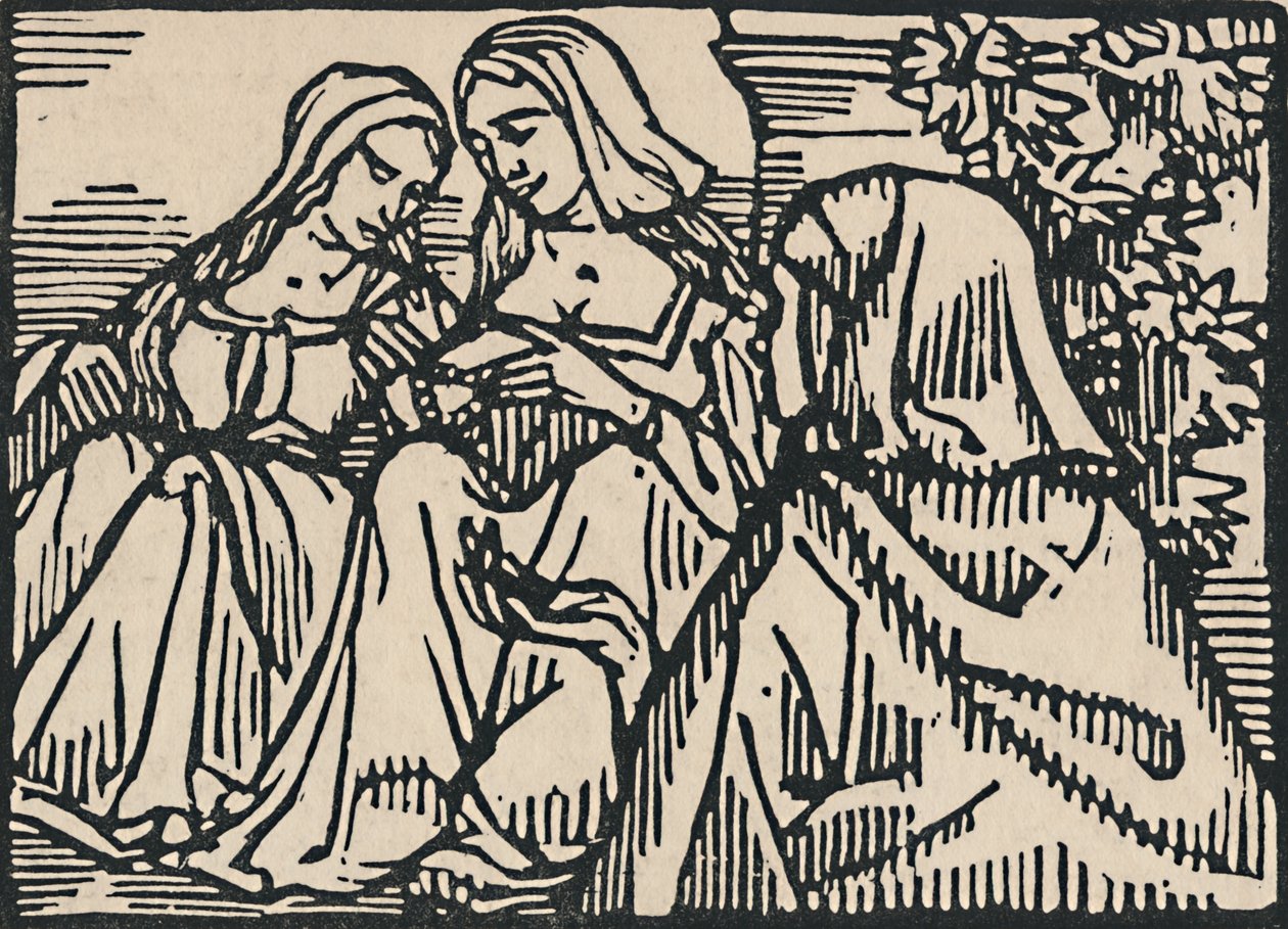 Ilustración para Villons Ballade Des Femmes De Paris, 1919 de Emile Bernard