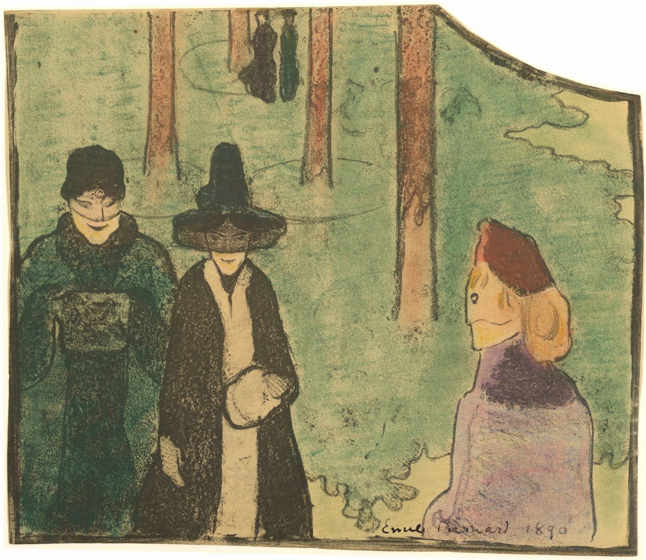 En el bosque de Emile Bernard