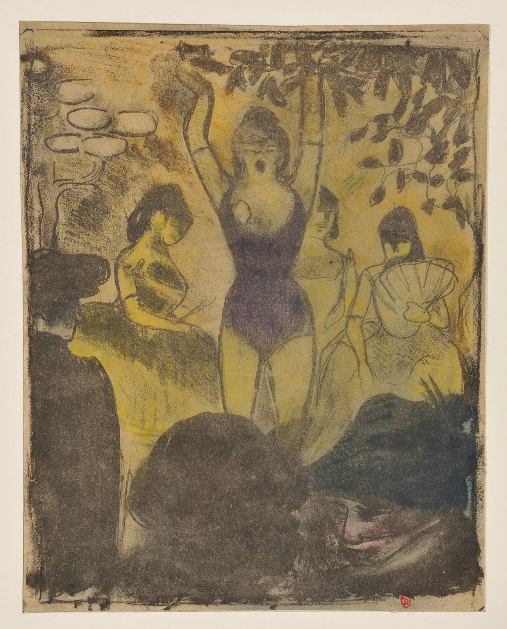 Die Sängerin des Café-Konzerts (zweiter Zustand) de Emile Bernard
