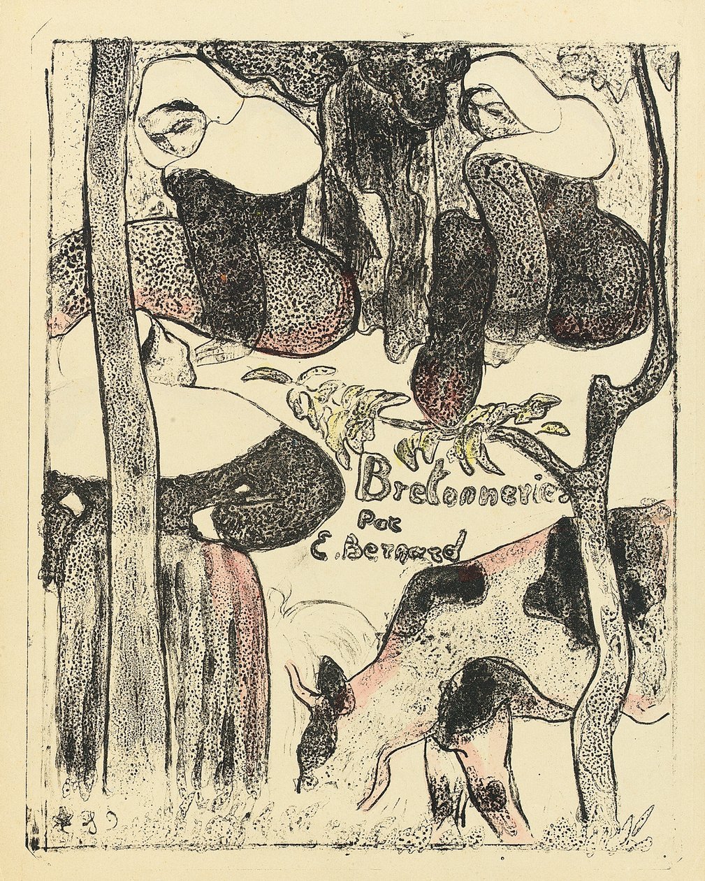 Les Bretonnieres, portada de la serie, 1888-89 de Emile Bernard