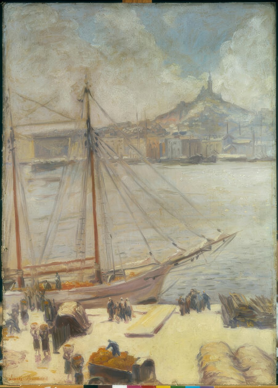 Marsella, el muelle de Emile Bernard