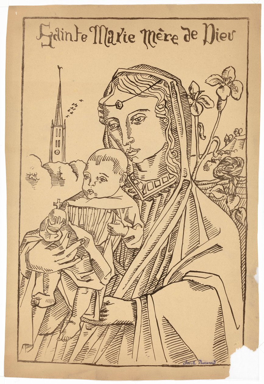 María, Madre de Dios de Emile Bernard