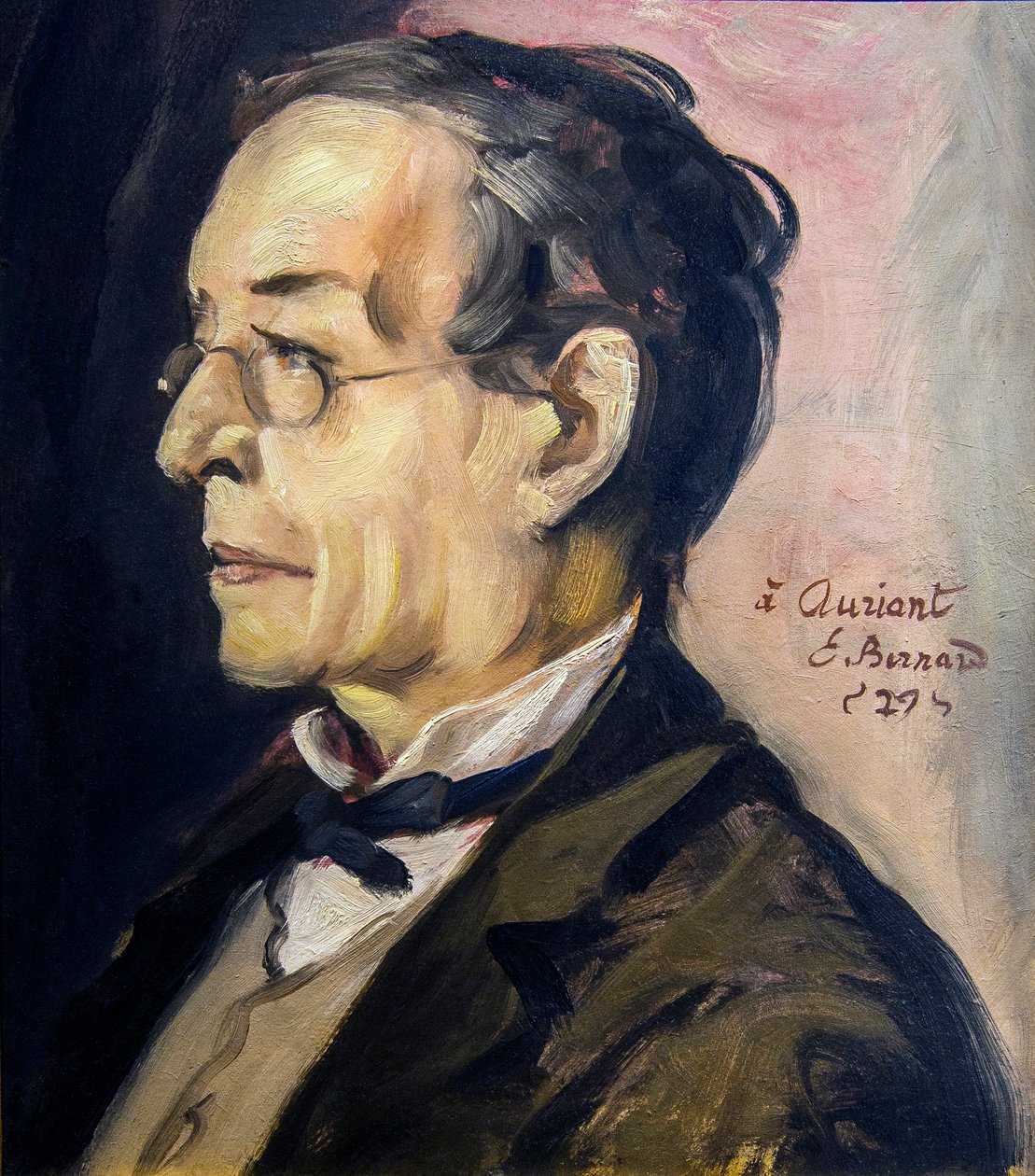 Retrato de Paul Leautaud (1872-1956) escritor y columnista. Pintura de Emile BERNARD - Museo Calvet, Aviñón de Emile Bernard