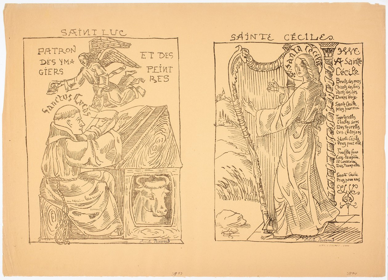 Die heilige Cäcilia de Emile Bernard