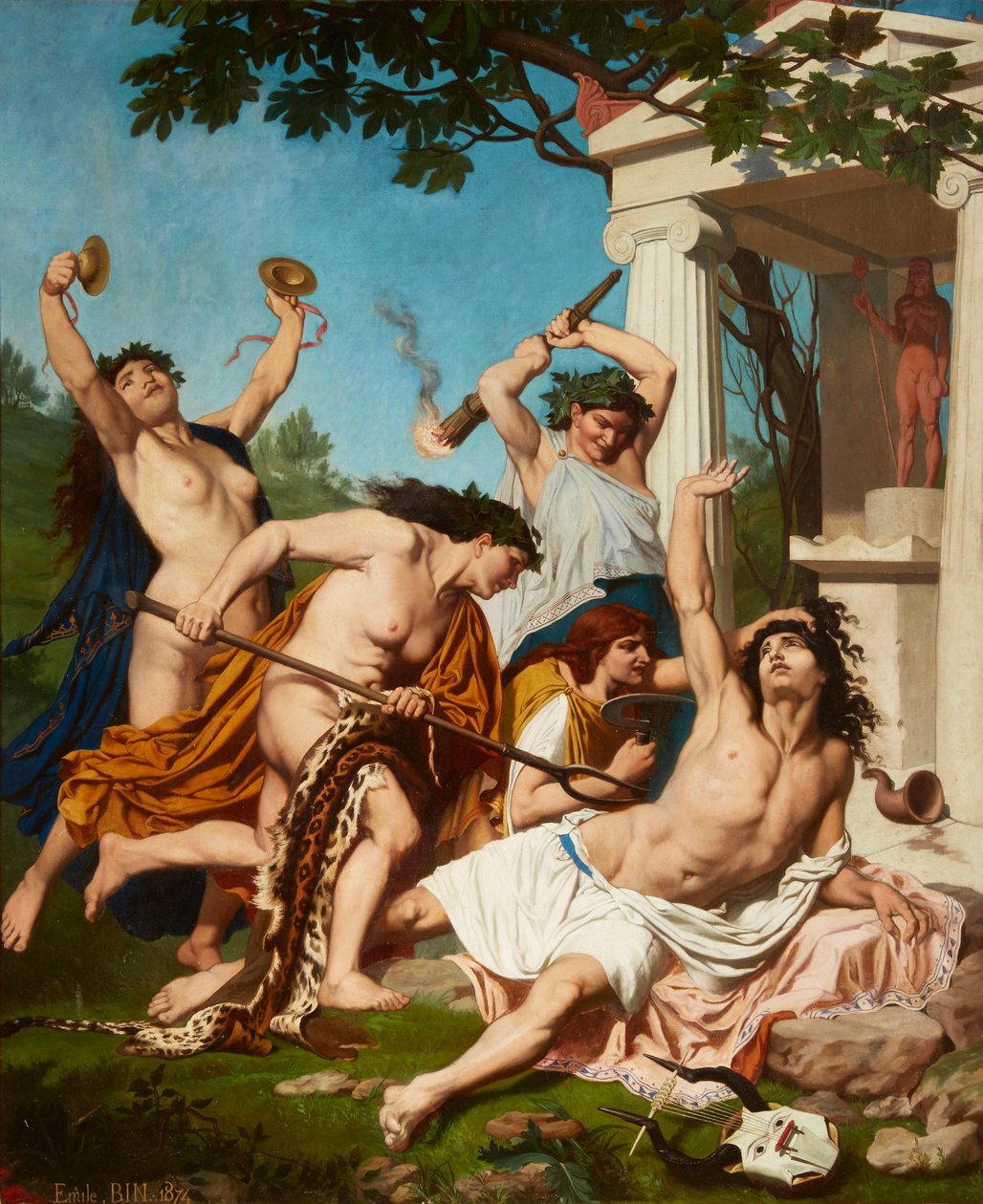 La muerte de Orfeo, de Emile Jean Baptiste Philippe Bin de Emile Bin