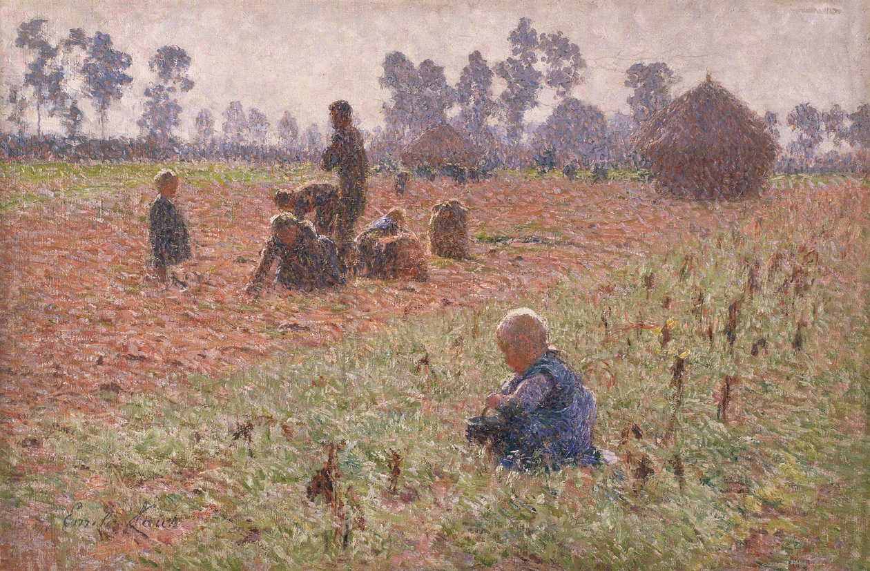 Lectores de arena de Emile Claus