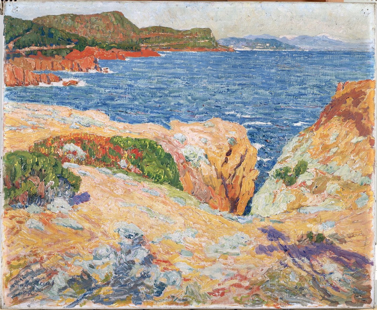 Mediodía en el Estérel (Costa Azul) de Emile Claus