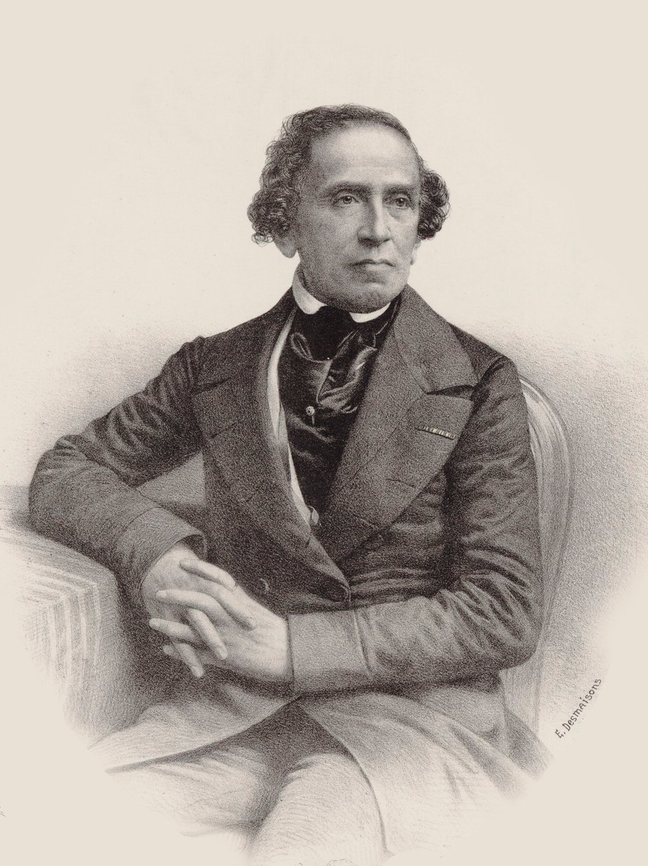 Retrato del compositor Giacomo Meyerbeer 1791-1864, 1857 de Emile Desmaisons
