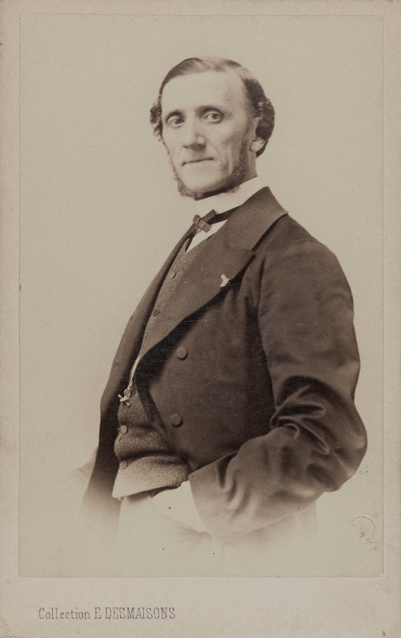 Retrato del pianista y compositor Jean-Henri Ravina 1818-1906 de Emile Desmaisons