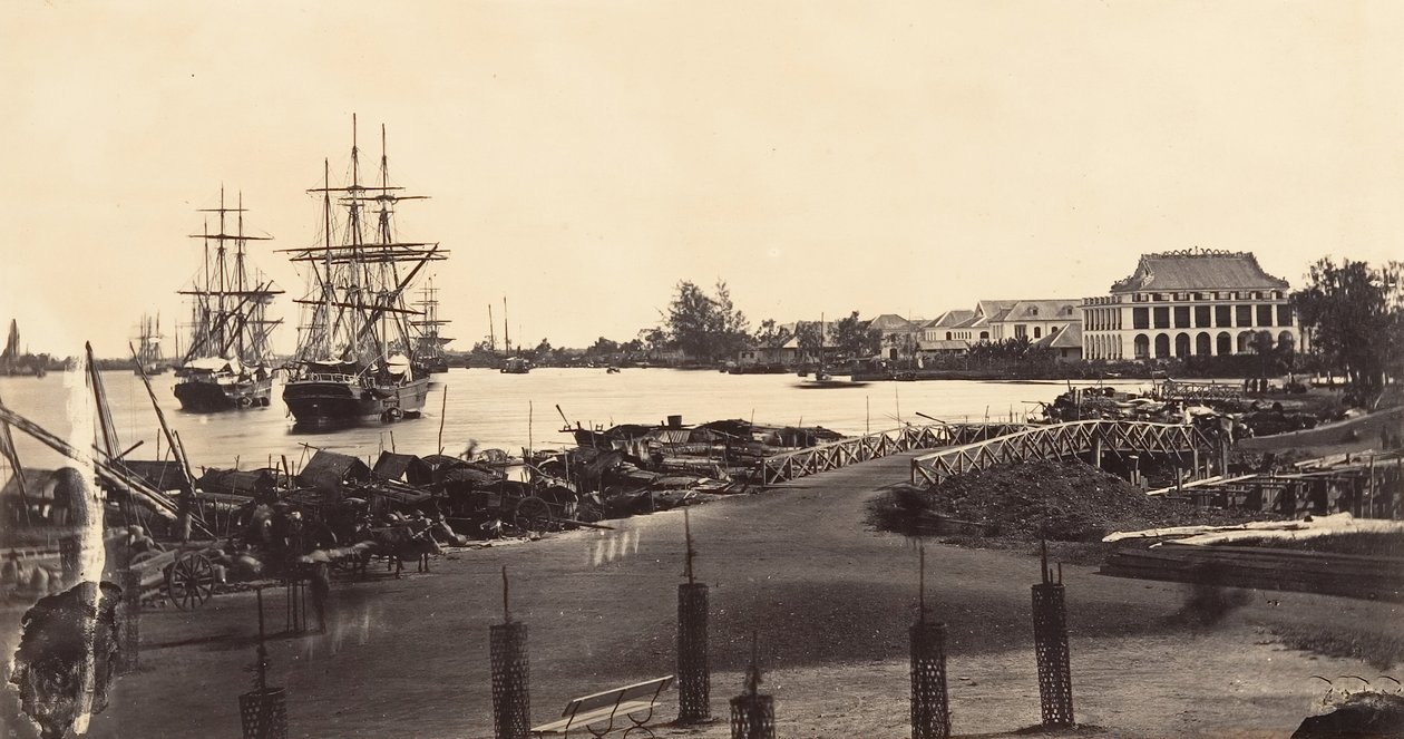 Vista del Establecimiento de las Mensajerías Imperiales, 1866 de Emile Gsell