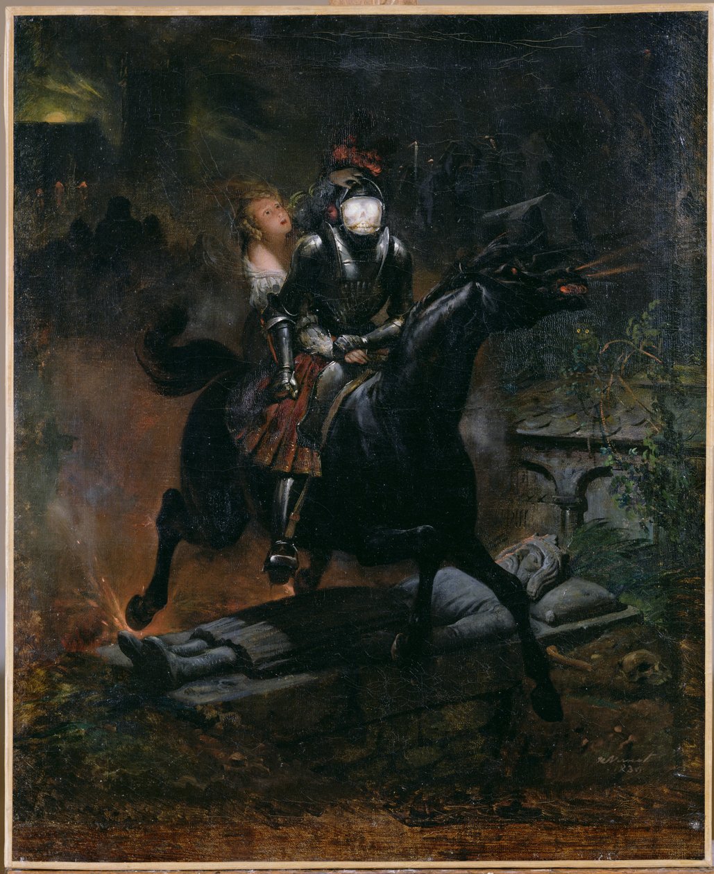 Balada de Leonore, 1839 de Emile Jean Horace Vernet