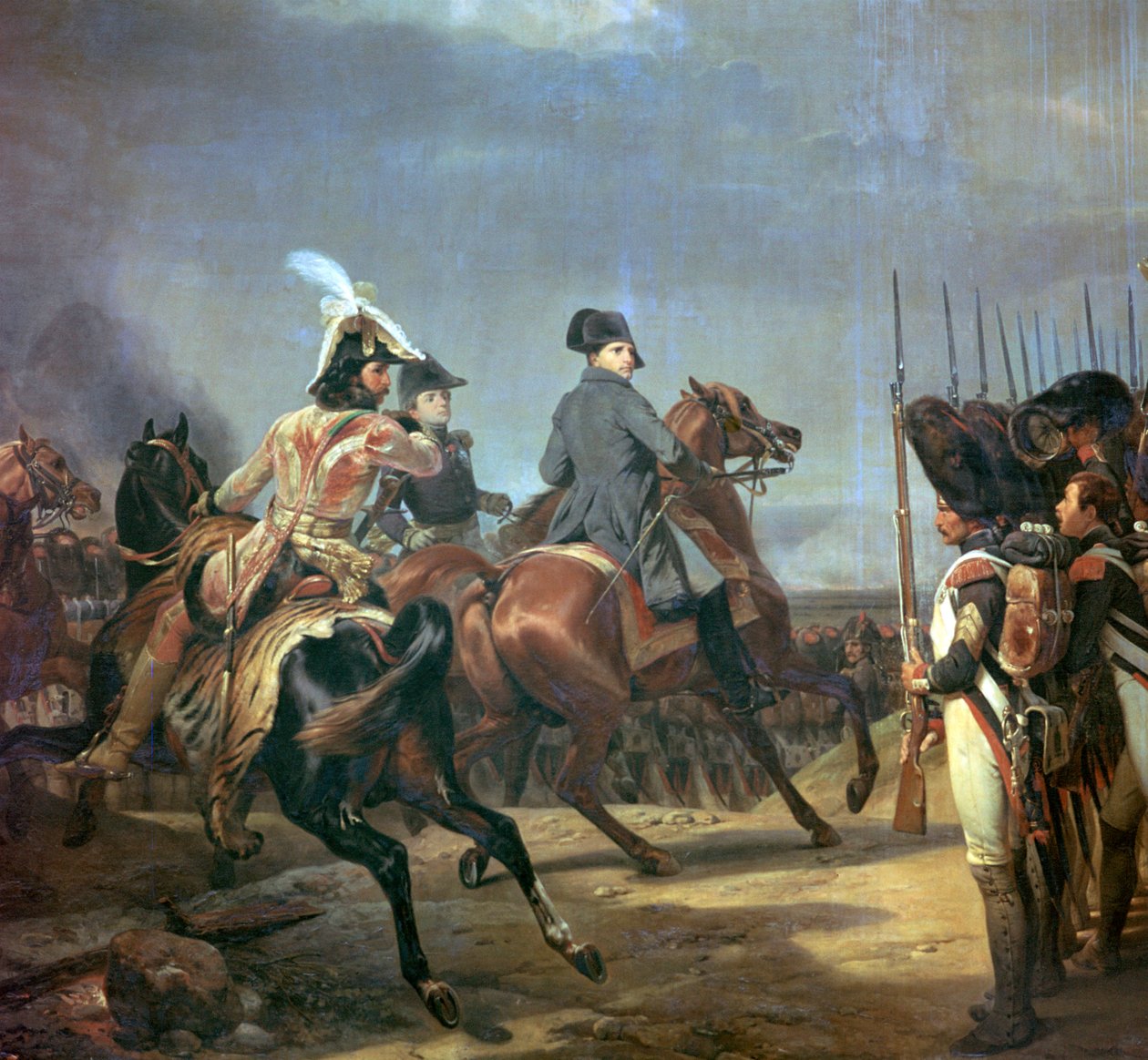 Napoleón en la batalla de Jena de Emile Jean Horace Vernet