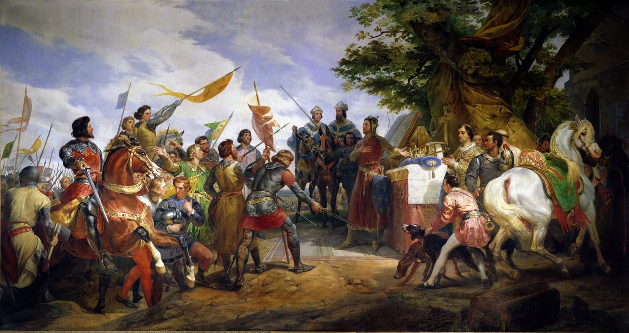 La Batalla de Bouvines, 27 de julio de 1214, 1827 de Emile Jean Horace Vernet