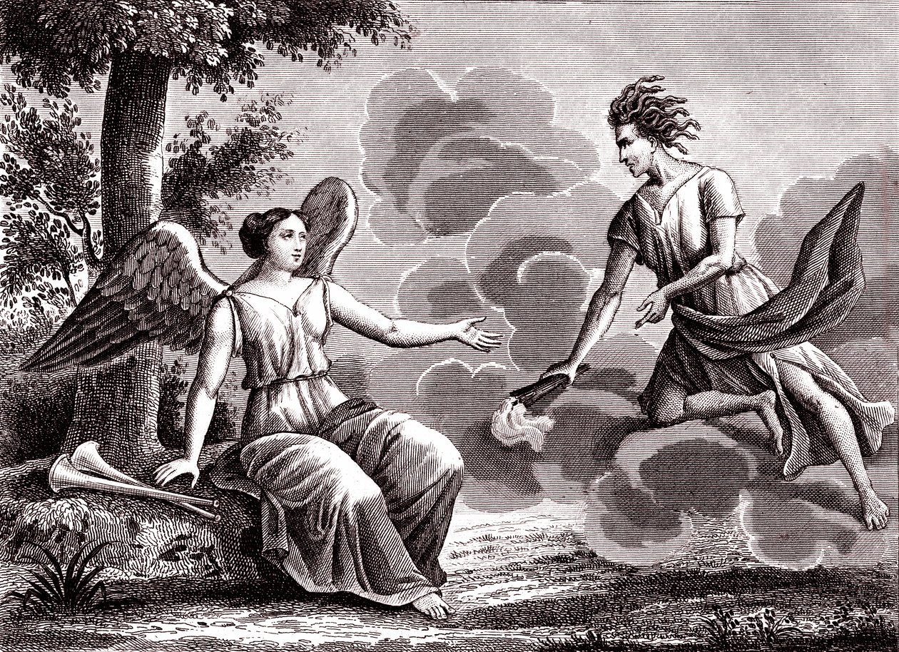 La discordia, Fábula de La Fontaine de Emile Joseph Alexandre Gouget