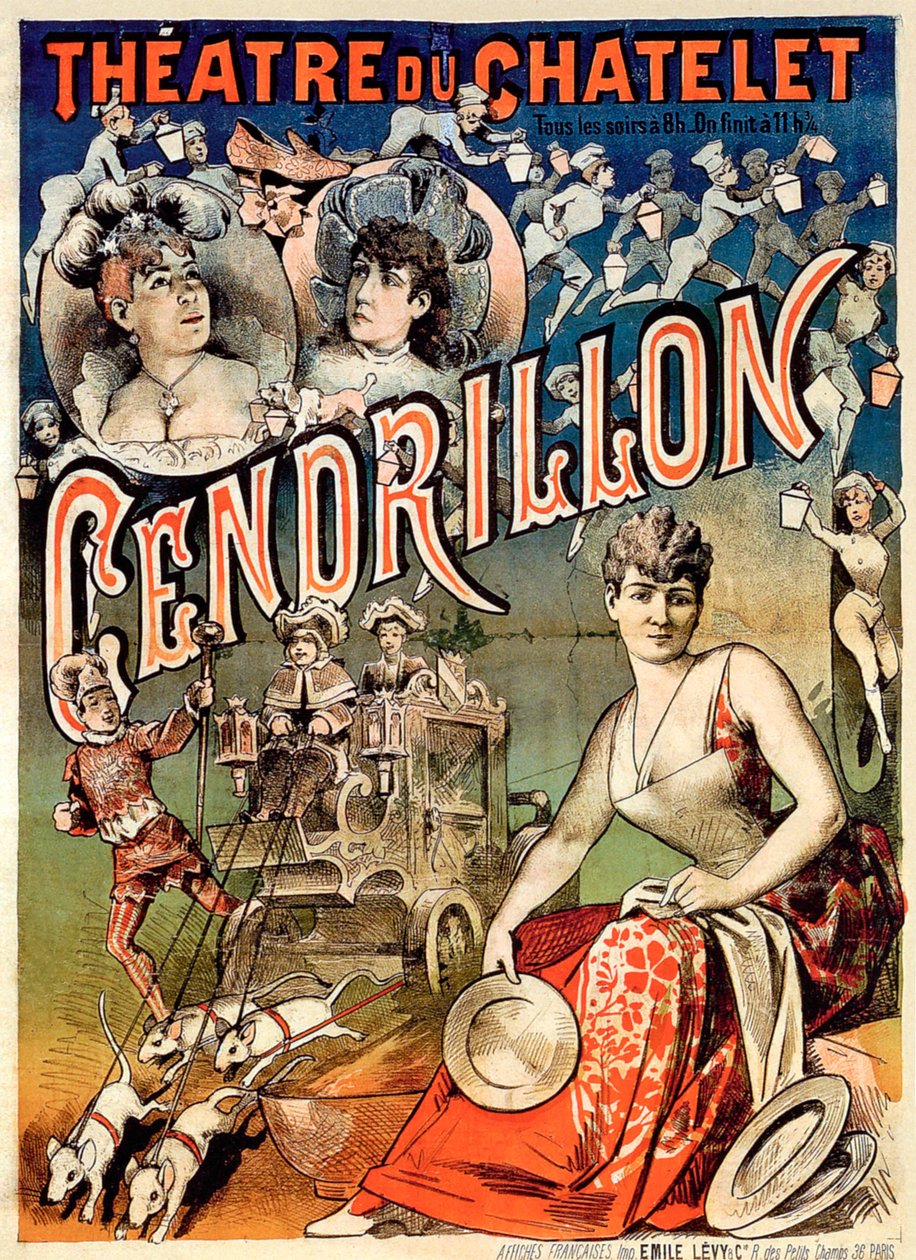 "Cenicienta o la zapatilla maravillosa", teatro du Chatelet, París de Emile Levy