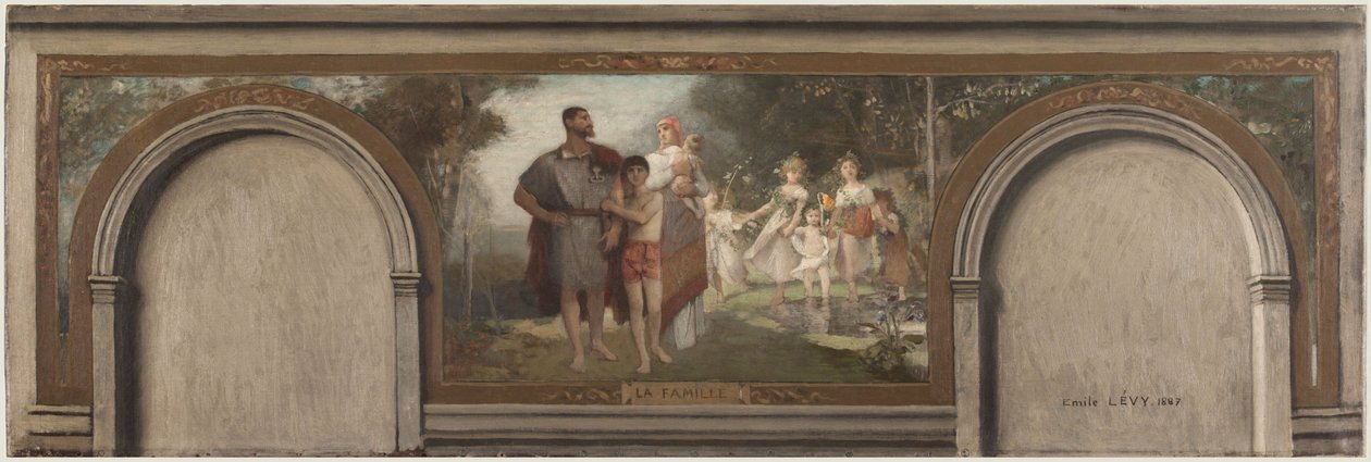 Boceto para el Salón en Hemiciclo del distrito XVI: La familia de Emile Levy
