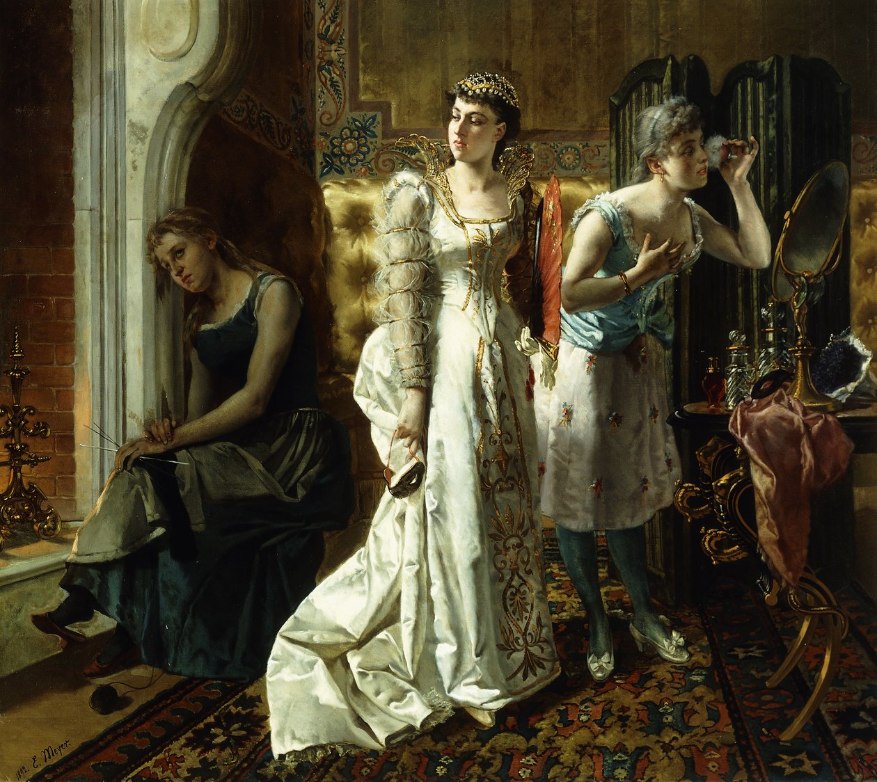 Cenicienta y sus malvadas hermanas, 1892 de Emile Meyer