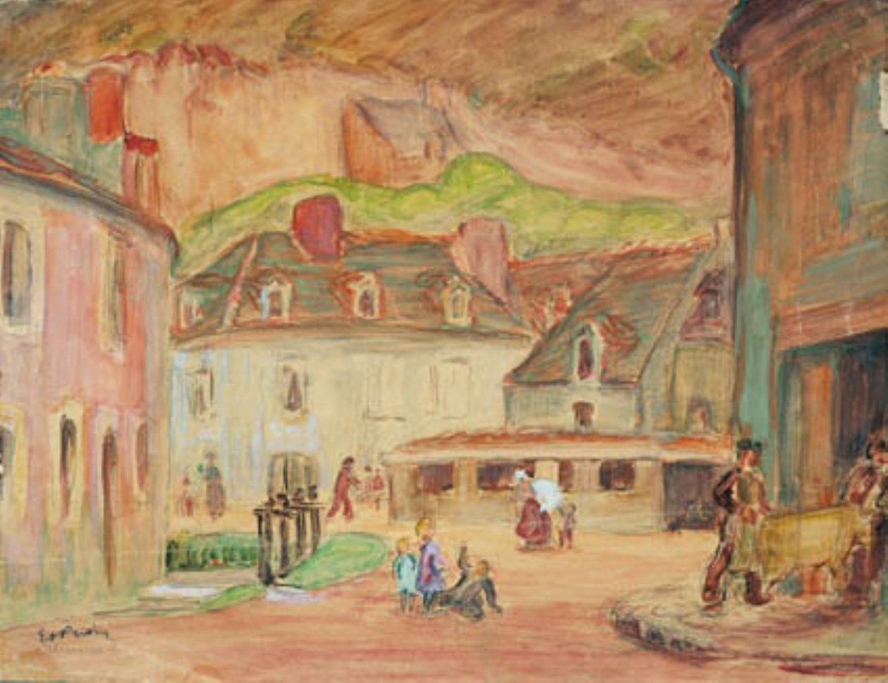 Las curtidurías en Falaise, Normandía de Emile Othon Friesz