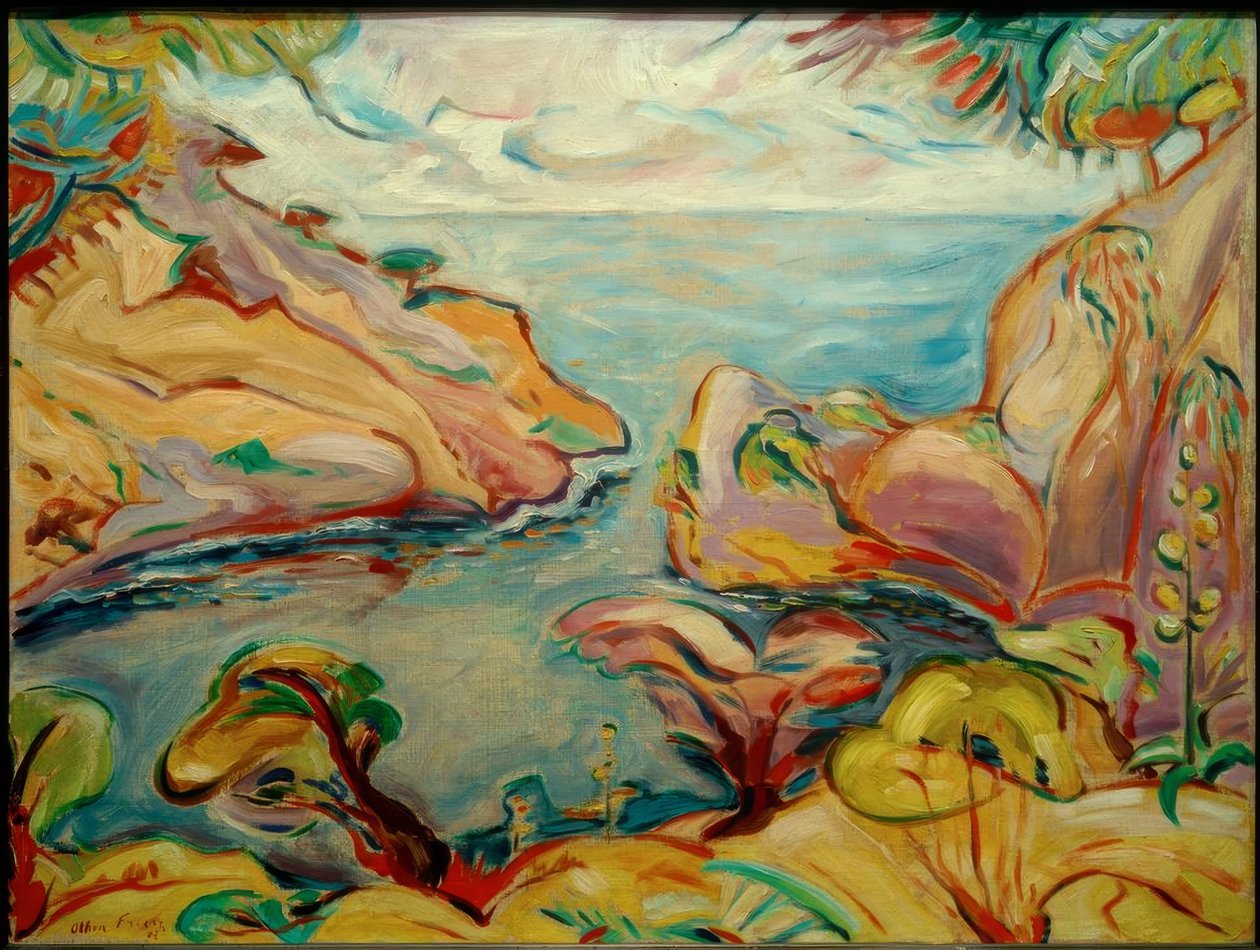 La Calanque du Mugel en La Ciotat de Emile Othon Friesz