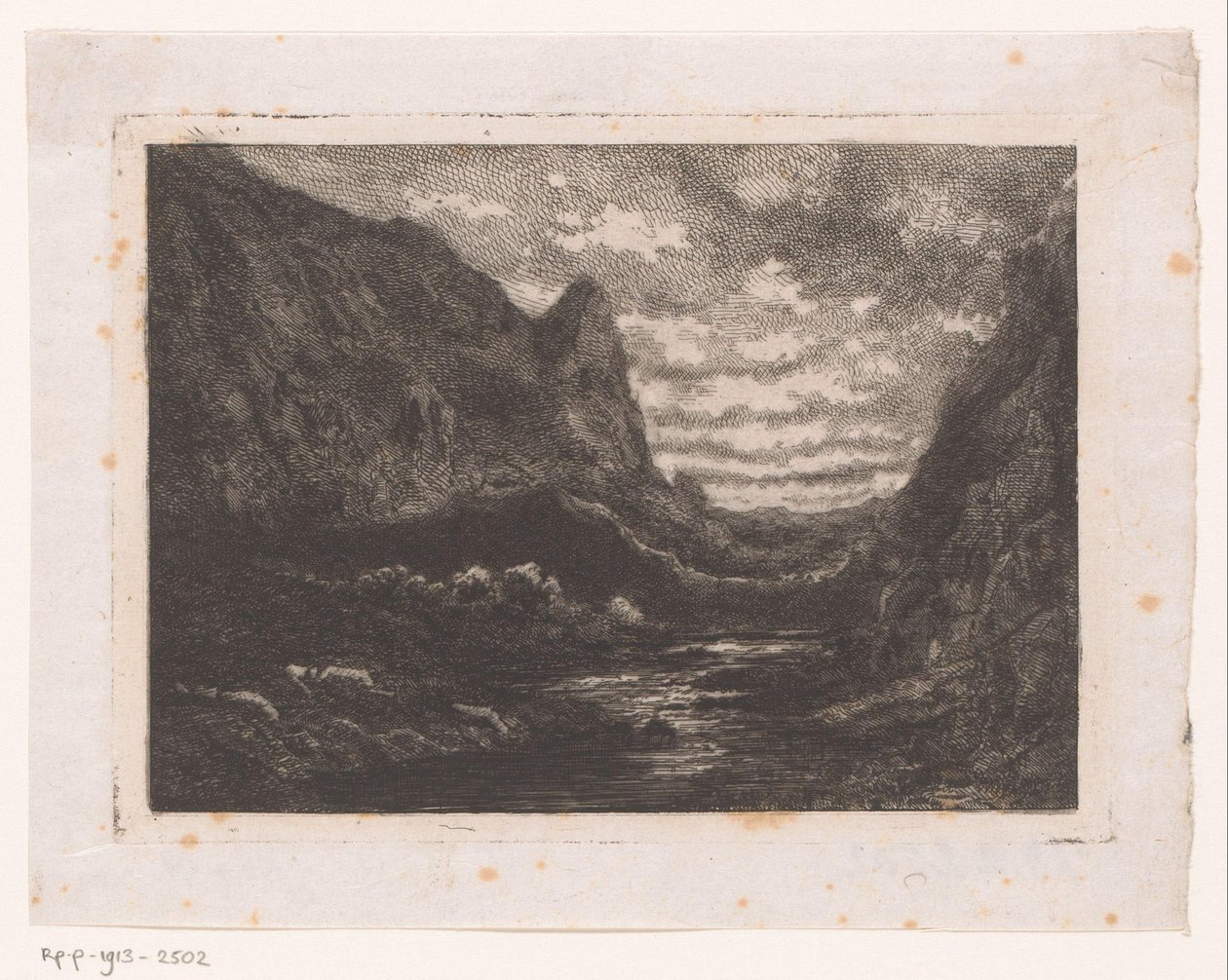 Lago de la Montaña de Emile Puttaert (attributed to)
