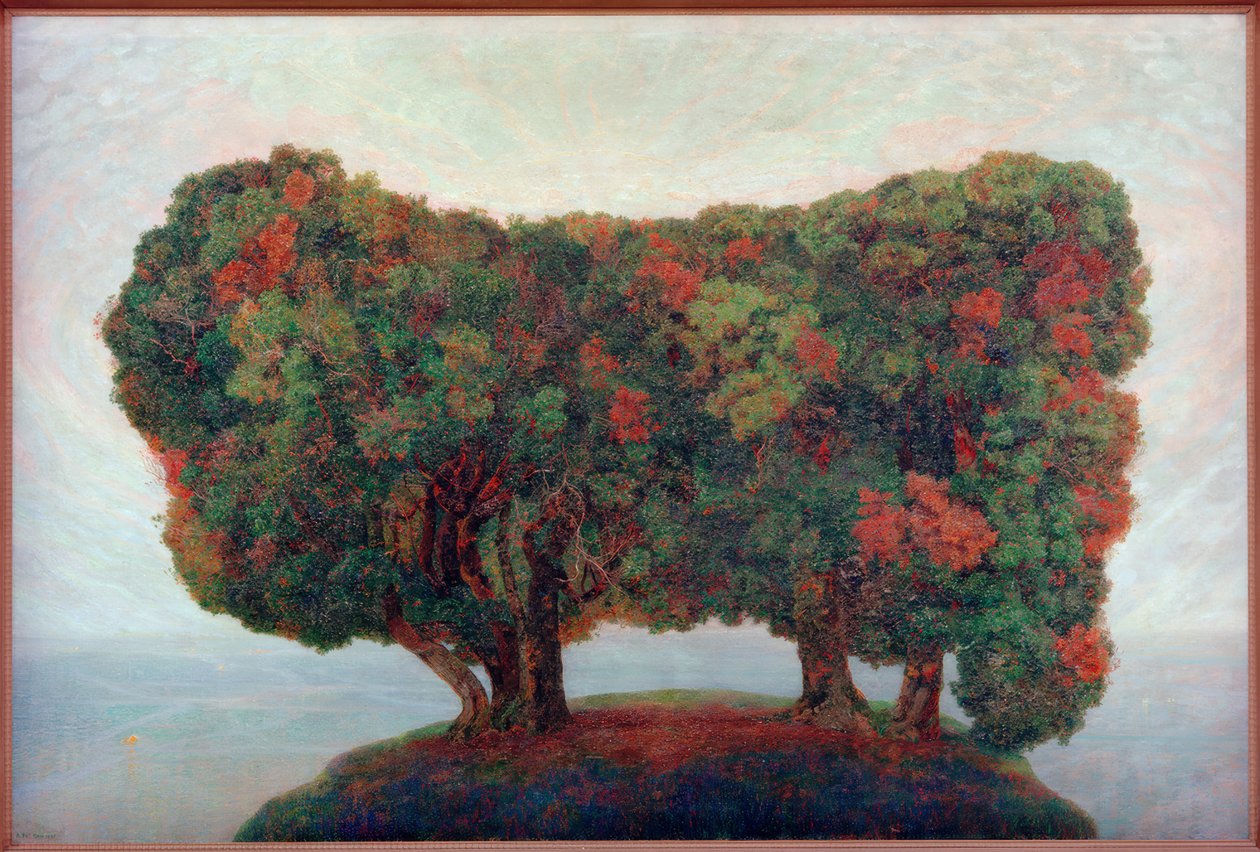 Grupo de árboles junto al mar de Emilie Mediz Pelikan