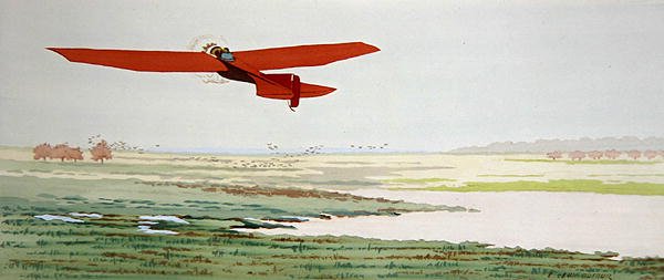 Aeronave ligera, publicada por Mabileau, París de Emilien Leon Jean Dufour