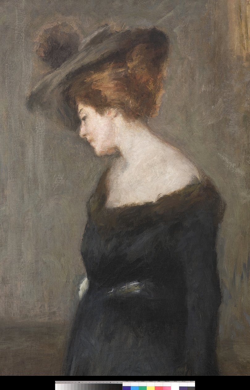 Retrato de una dama, 1903 (detalle) de Emilio Gola