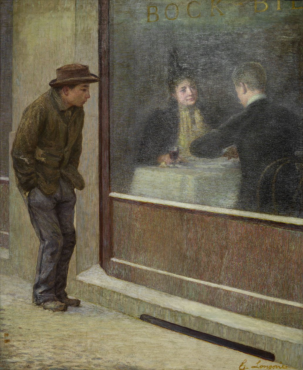 Reflexiones de un hombre hambriento o contrastes sociales, 1894 de Emilio Longoni