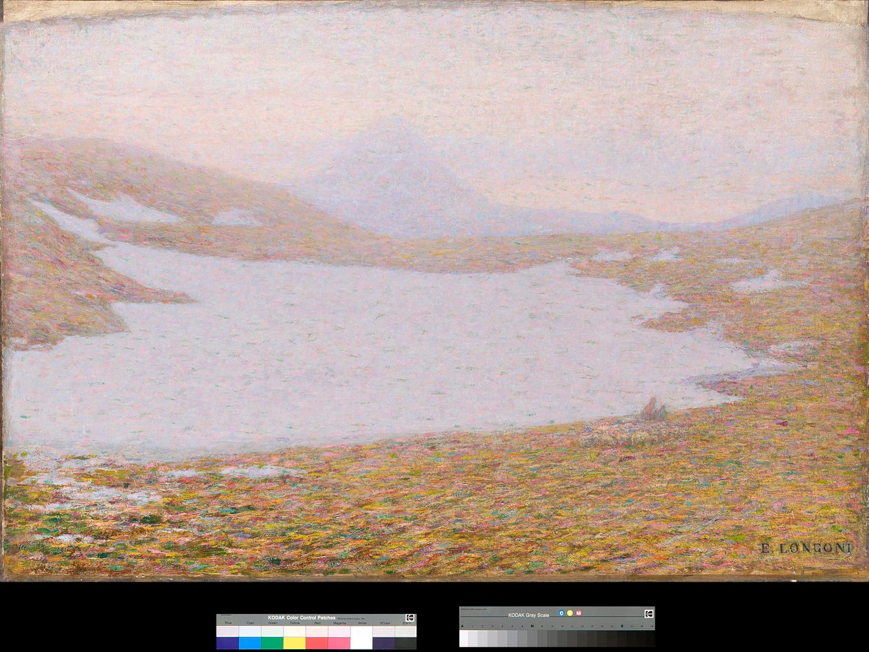 Primavera en alta montaña (Mountains at spring) Detalle Pintura de Emilio Longoni (1859-1932) 1912 Colección particular de Emilio Longoni