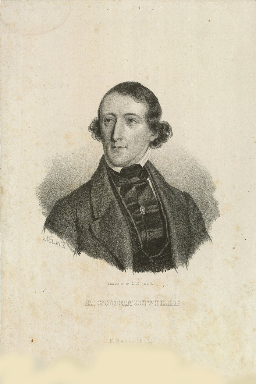 Retrato de August Bournonville 1805-1879 de Emilius Ditlev Baerentzen