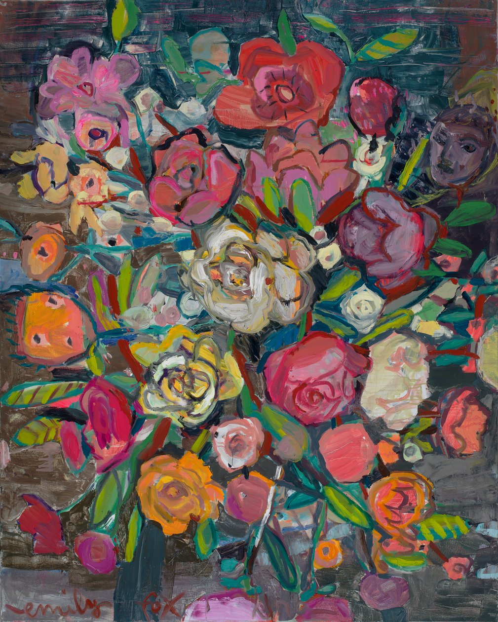 Abundancia, 2021 (óleo sobre lienzo) de Emily Fox King