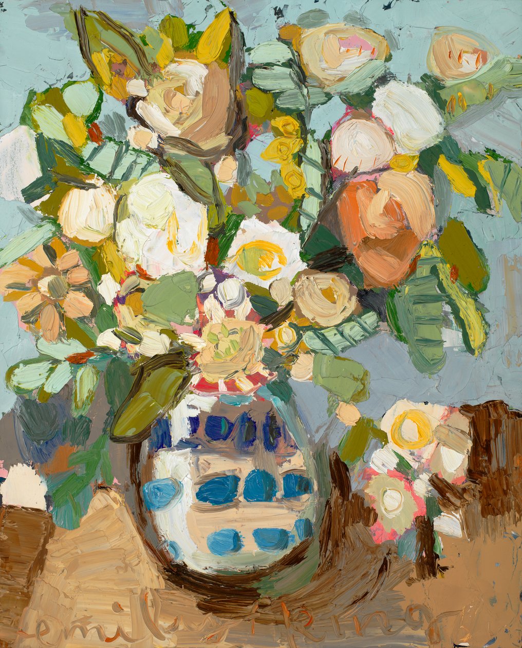 Crushed Blue, 2020 (óleo sobre lienzo) de Emily Fox King