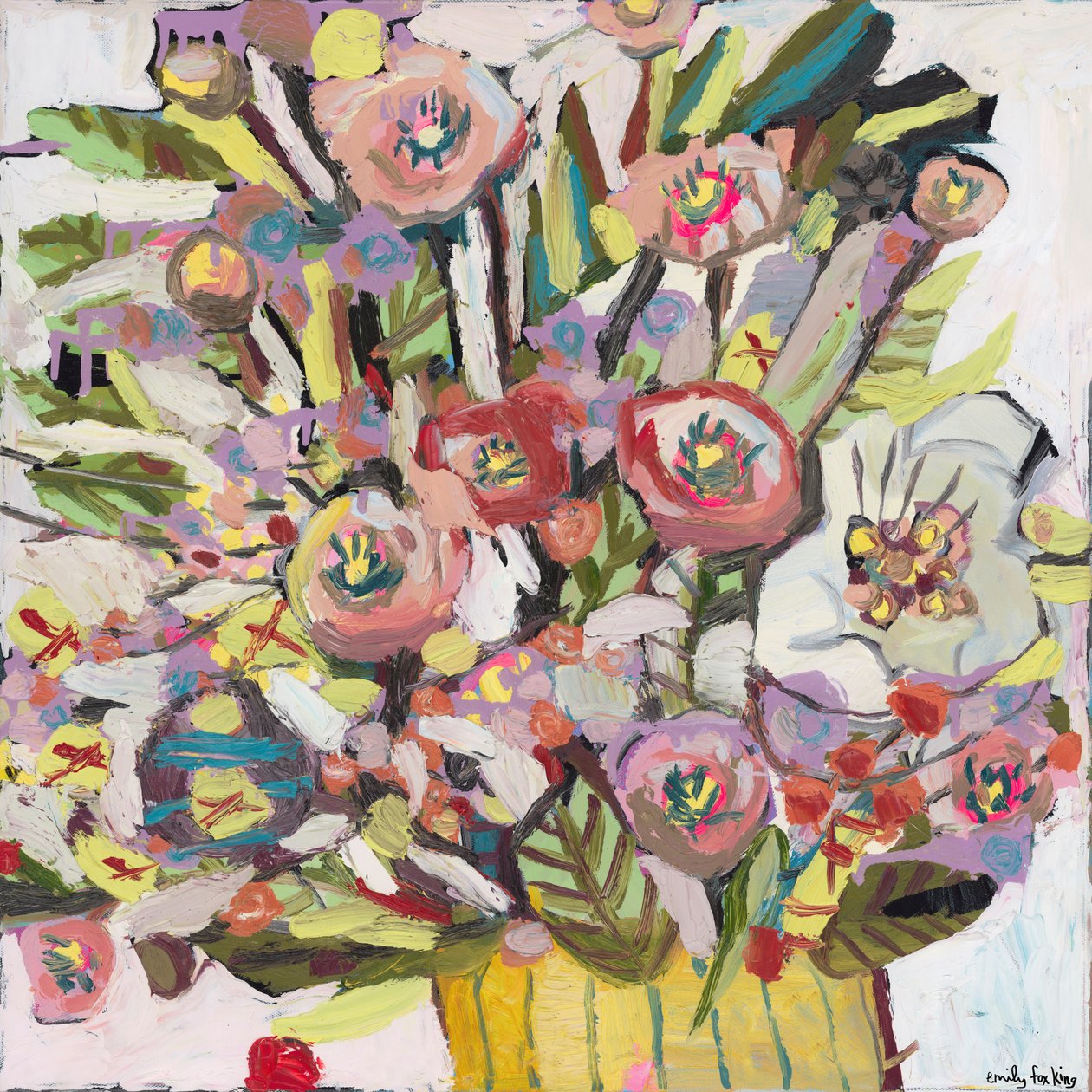 EFK0047, 2018 (óleo sobre lienzo) de Emily Fox King