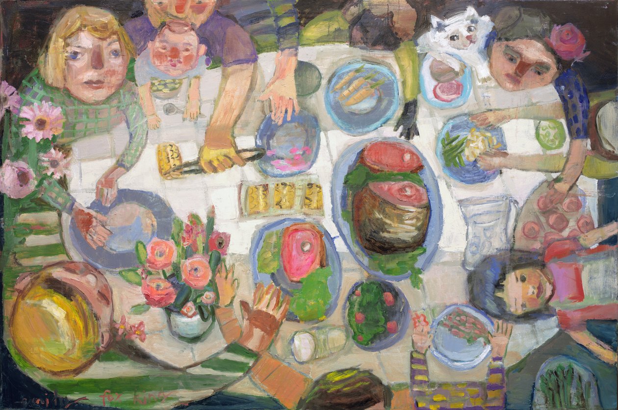 bless the hands, 2024 (óleo sobre lienzo) de Emily Fox King