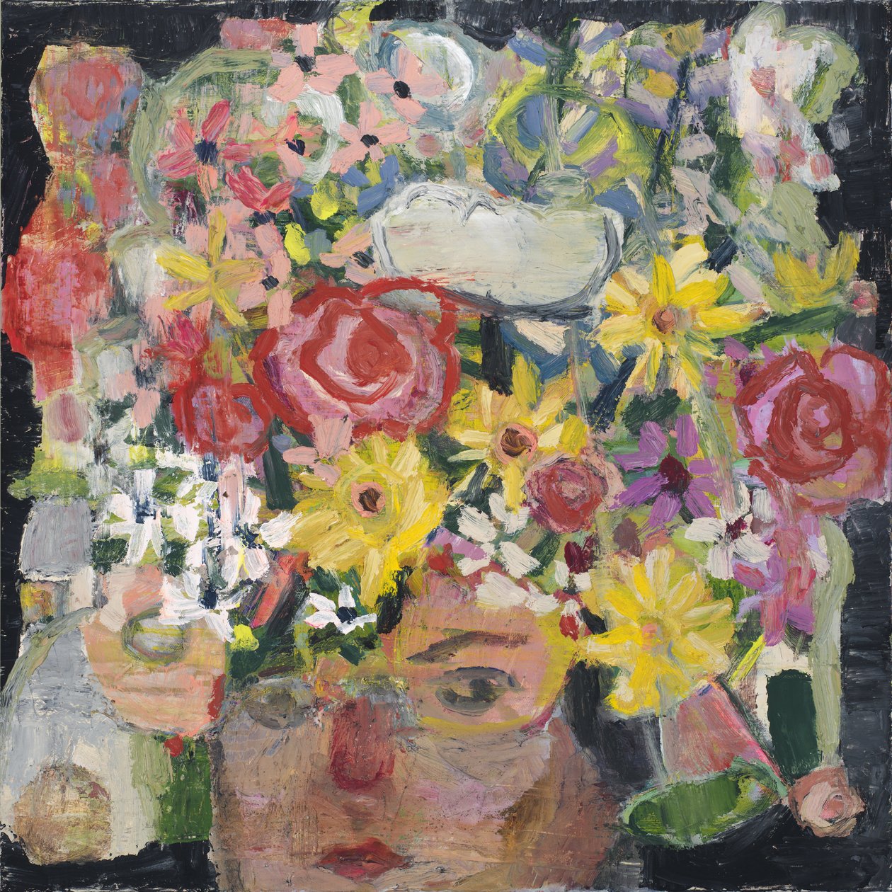 wake up show up, 2024 (óleo sobre lienzo) de Emily Fox King