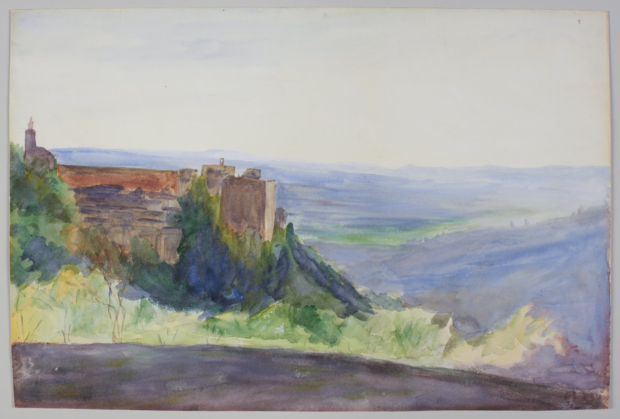 Alhambra, c.1900. Lápiz y acuarela de Emily Sargent