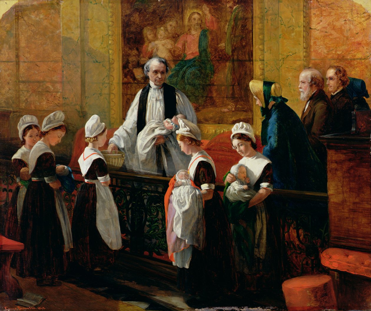 El bautizo, 1863 de Emma Brownlow