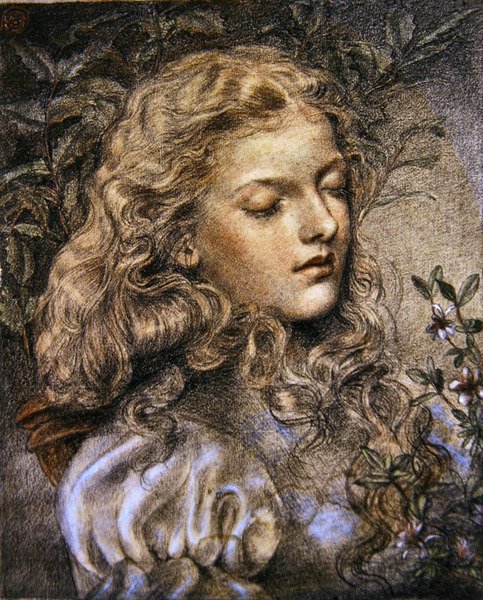 Retrato de una niña de Emma Sandys