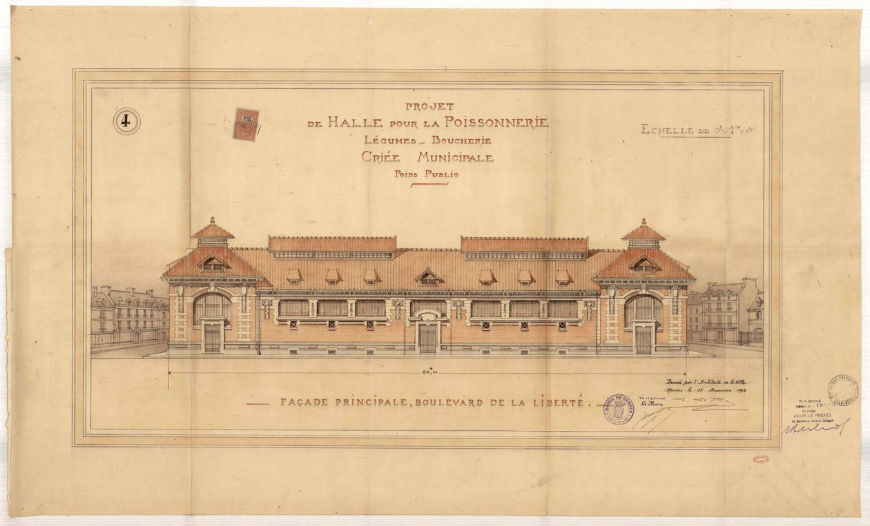Mercados centrales de Rennes de Emmanuel le Ray