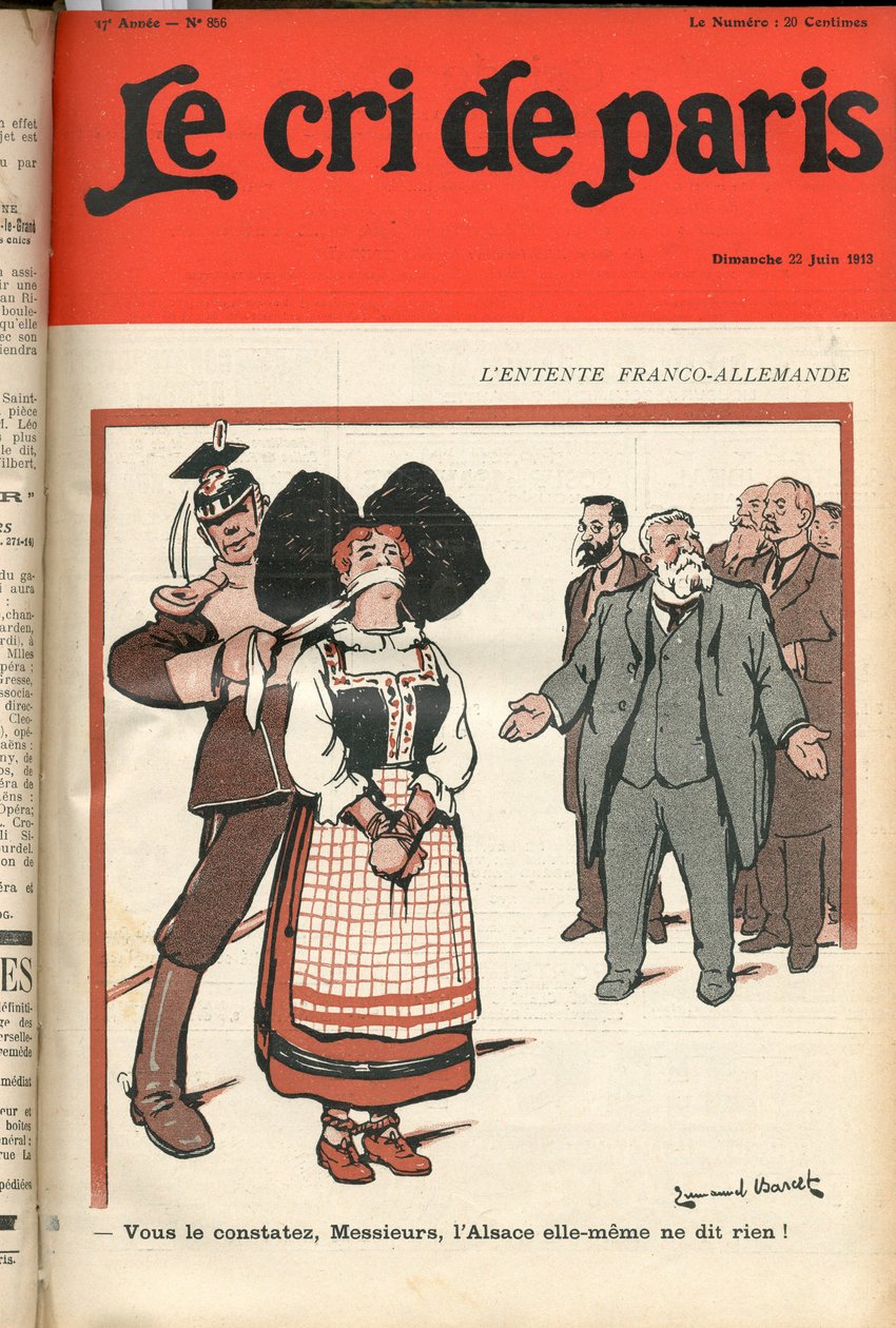 Portada de "Le Cri de Paris", satírico en colores de Emmanuel Barcet