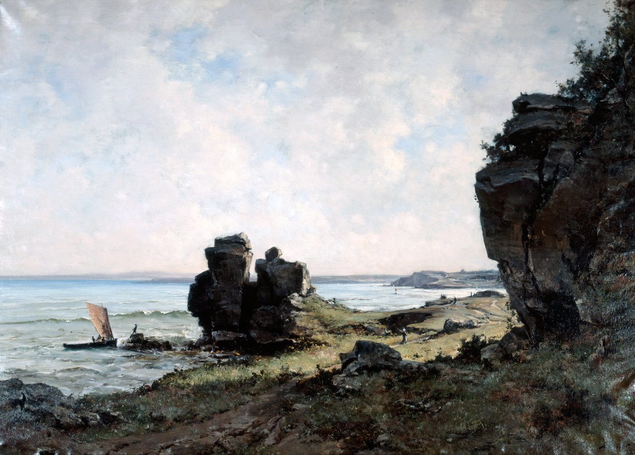Una hermosa mañana en la costa de Bretaña, 1882 de Emmanuel Lansyer