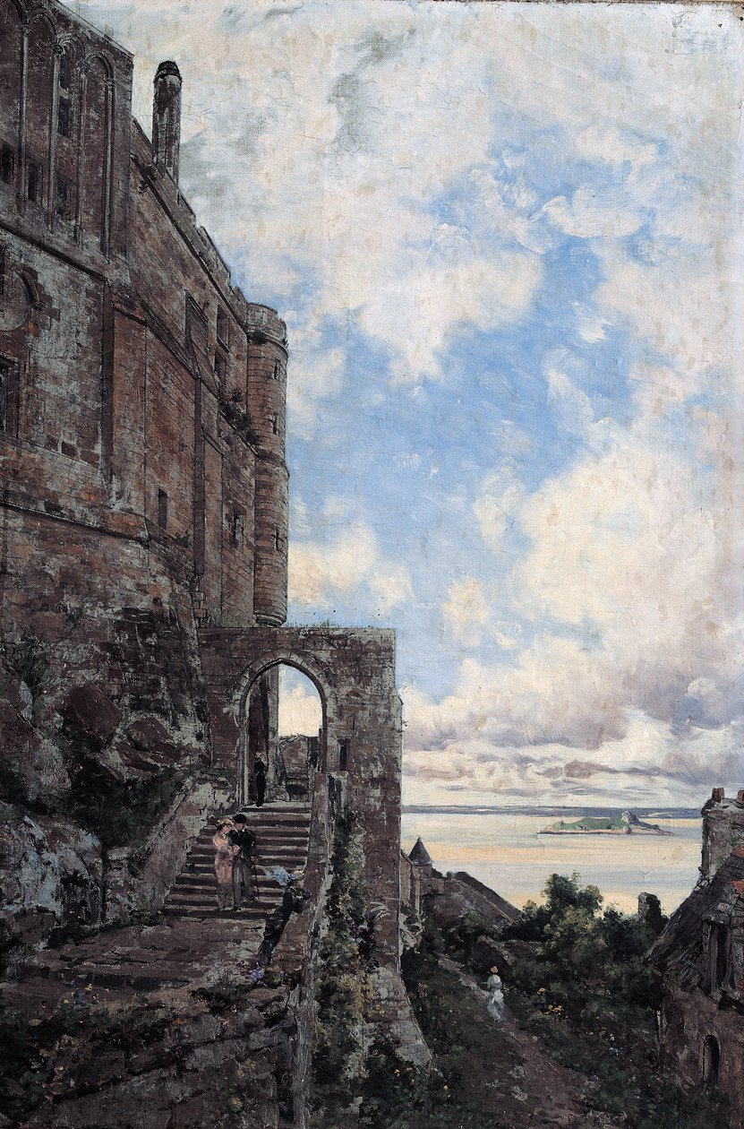 Monte Saint-Michel. Puerta occidental de la Barbacana del Châtelet de Emmanuel Lansyer
